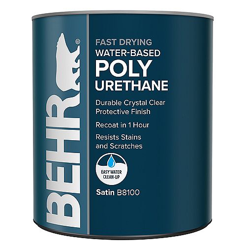 Fast-Drying Water-Based Polyurethane - Satin, 946mL