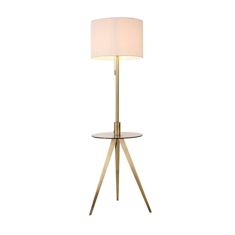 L2 Lighting 60 Inch H Floor Lamp Brushed Gold The Home Depot Canada