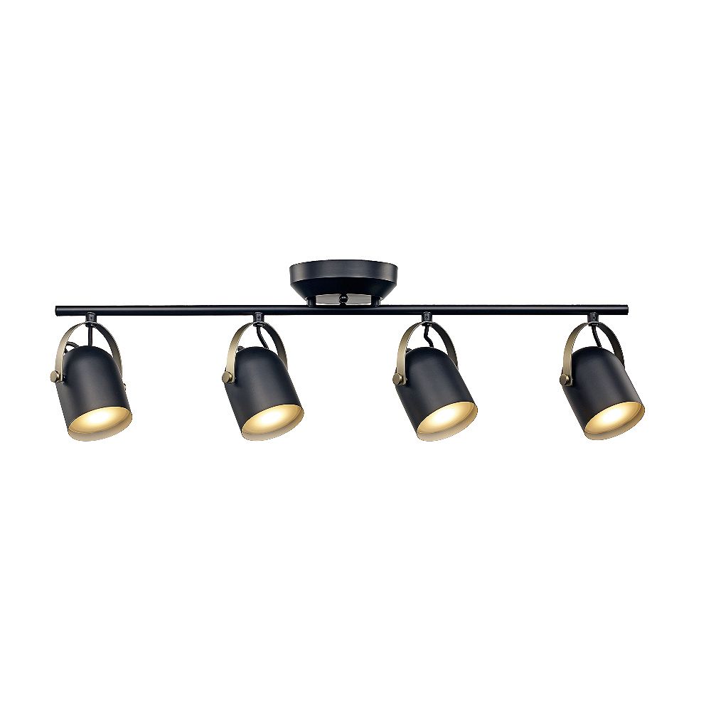 Bel Air Lighting 4 Light Black Integrated LED Track Light, 31.5 inches