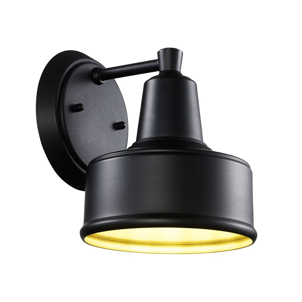 Bel Air Lighting Channing 6.4 in. 1Light Black Outdoor Barn Light