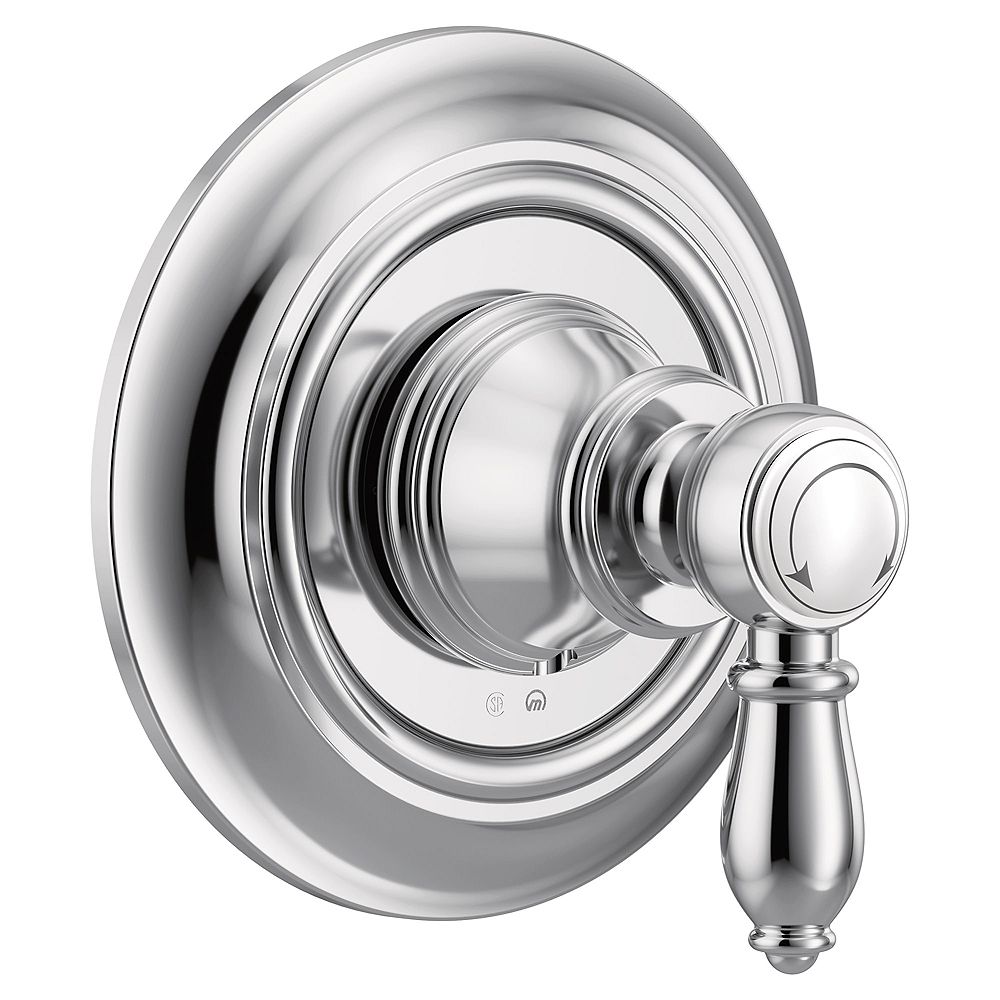 MOEN Weymouth 1-Handle M-CORE Transfer Valve Trim in Chrome (Valve Sold ...