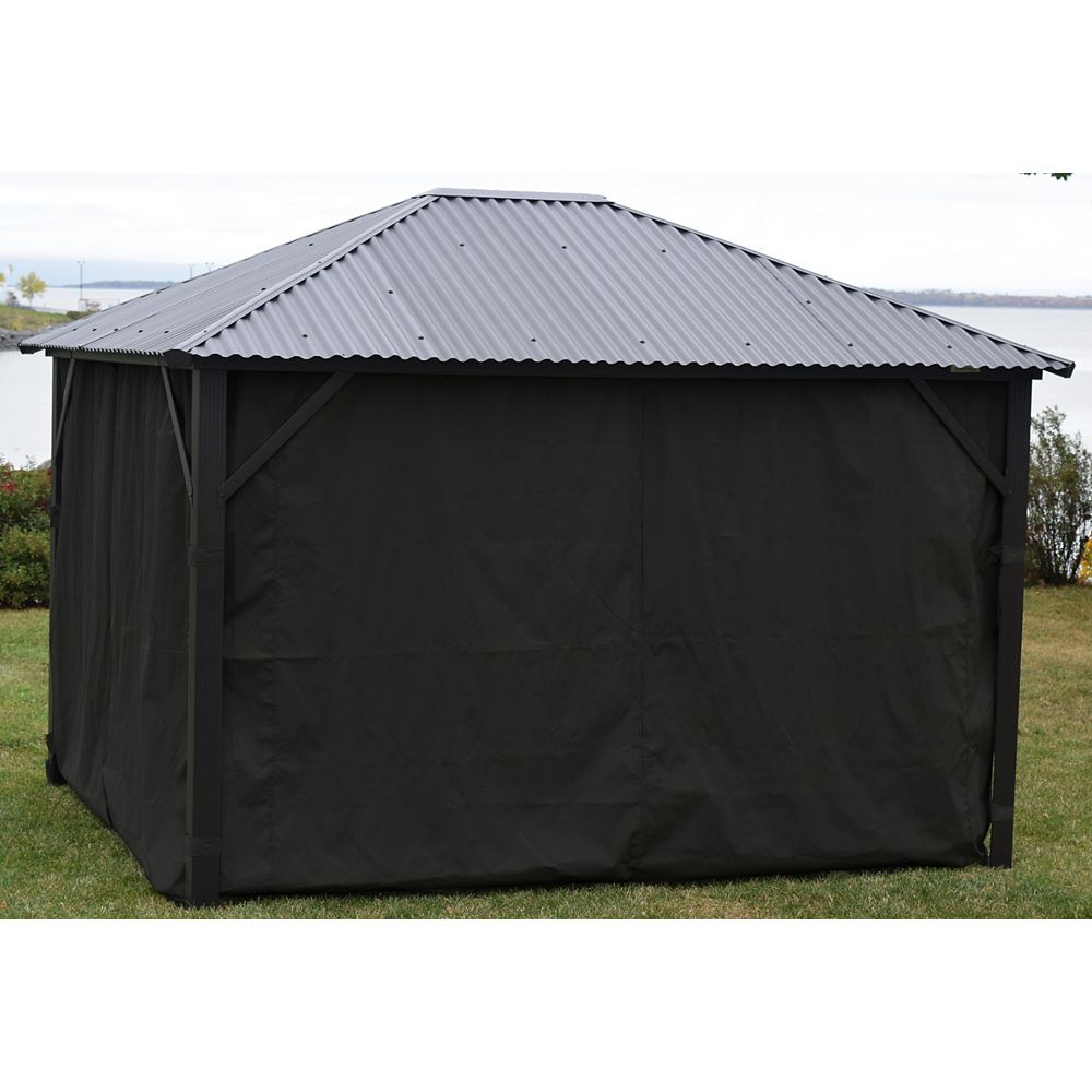 F.Corriveau International Side curtains for Gazebo 10 x 12 The Home