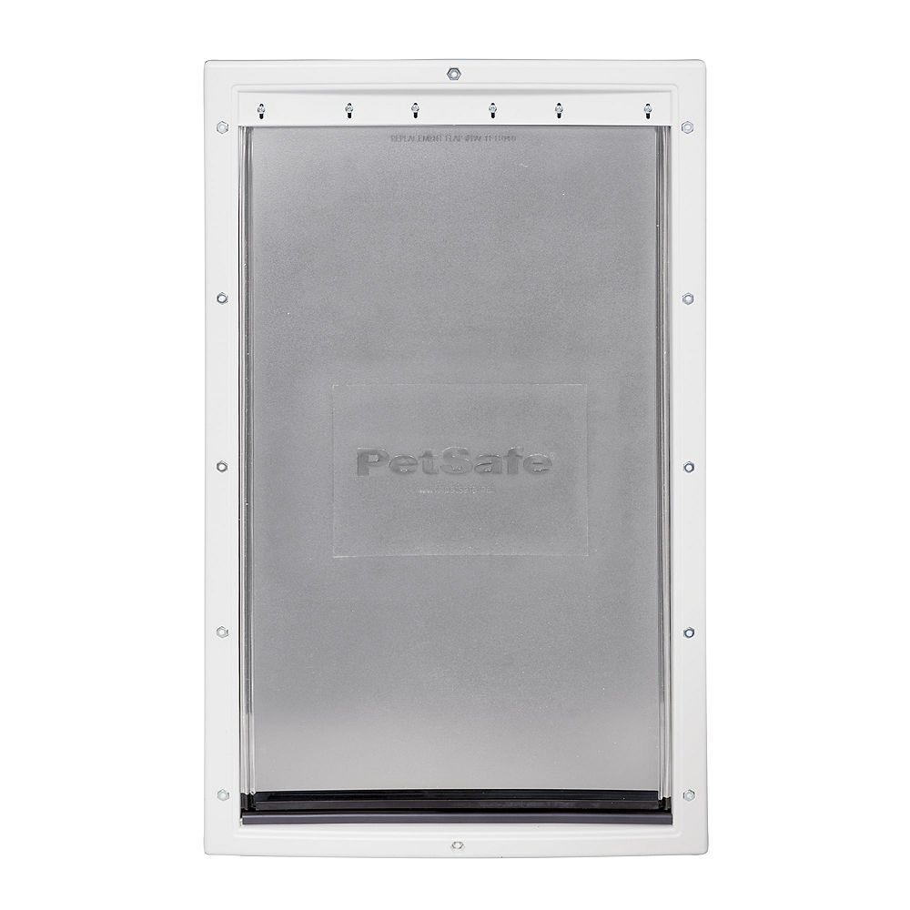 Petsafe Plastic Pet Door, White, Extra Large The Home Depot Canada