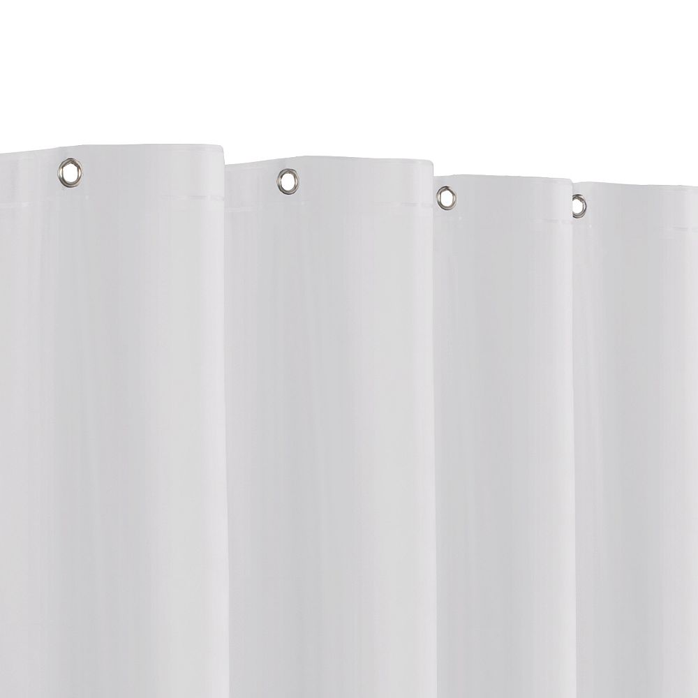 Zenna Home Medium Weight PEVA 5 Gauge 70 inch x 72 inch Shower Curtain