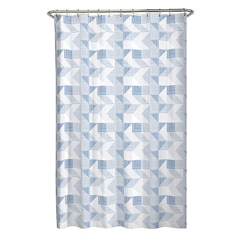 Blue Shower Curtains The Home Depot, Solid Blue Shower Curtains Canada