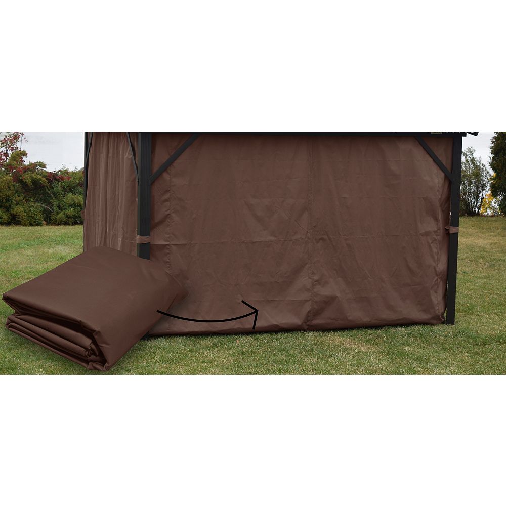 F.Corriveau International Side curtains for Gazebo 10 x 12 The Home