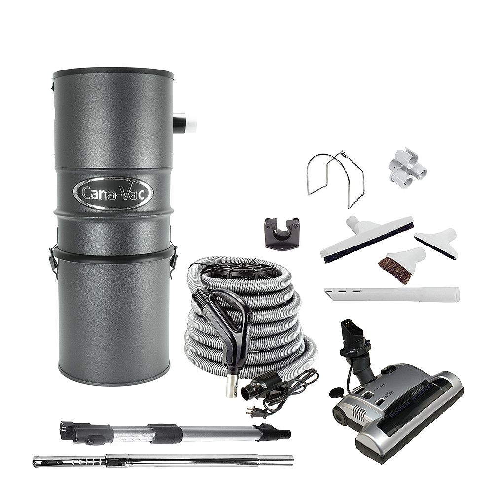 Canavac Powerful DELUXE Central Vacuum Electric Pakage, 756 Maximum Air