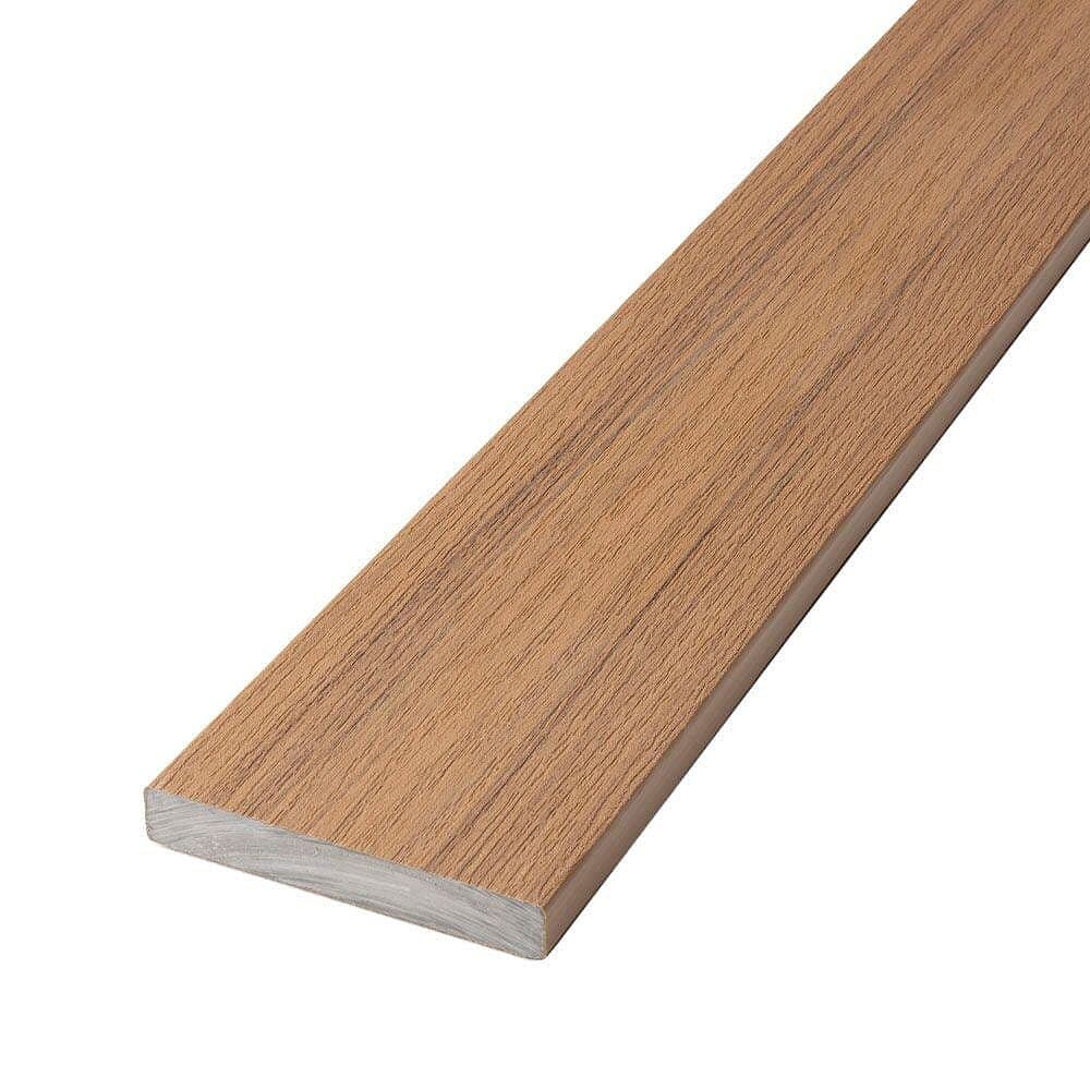 Deckorators 20 Ft. Composite Capped Solid Decking Timberline Brown The Home Depot Canada
