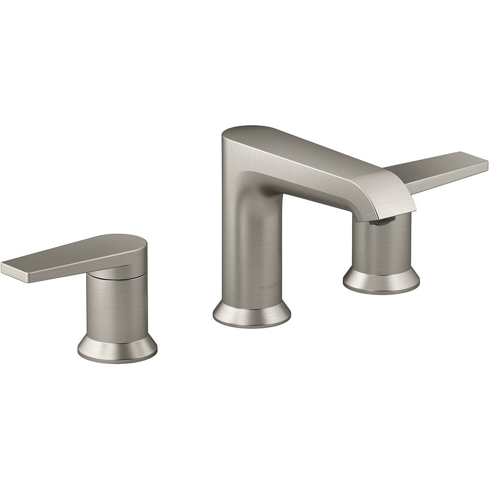 Kohler Hint Widespread Bathroom Sink Faucet In Vibrant Brushed Nickel The Home Depot Canada