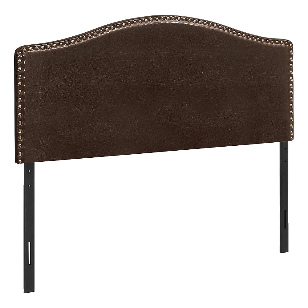 Monarch Specialties Headboard Full Size Nailhead Trim / Arched Top
