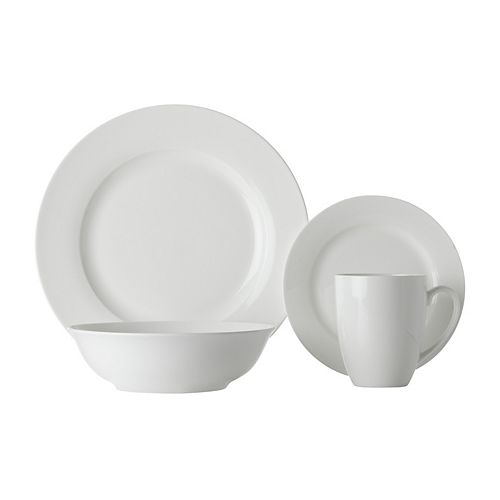 Basic White Soho 16 piece dinnerware set