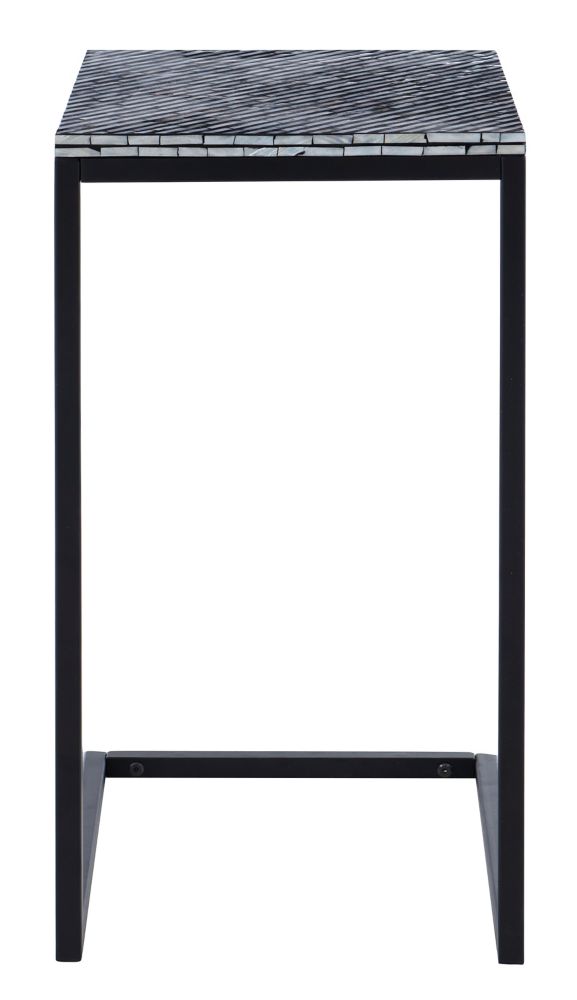 Linon Home Décor Products Evie Mosaic Accent C Table Black The Home