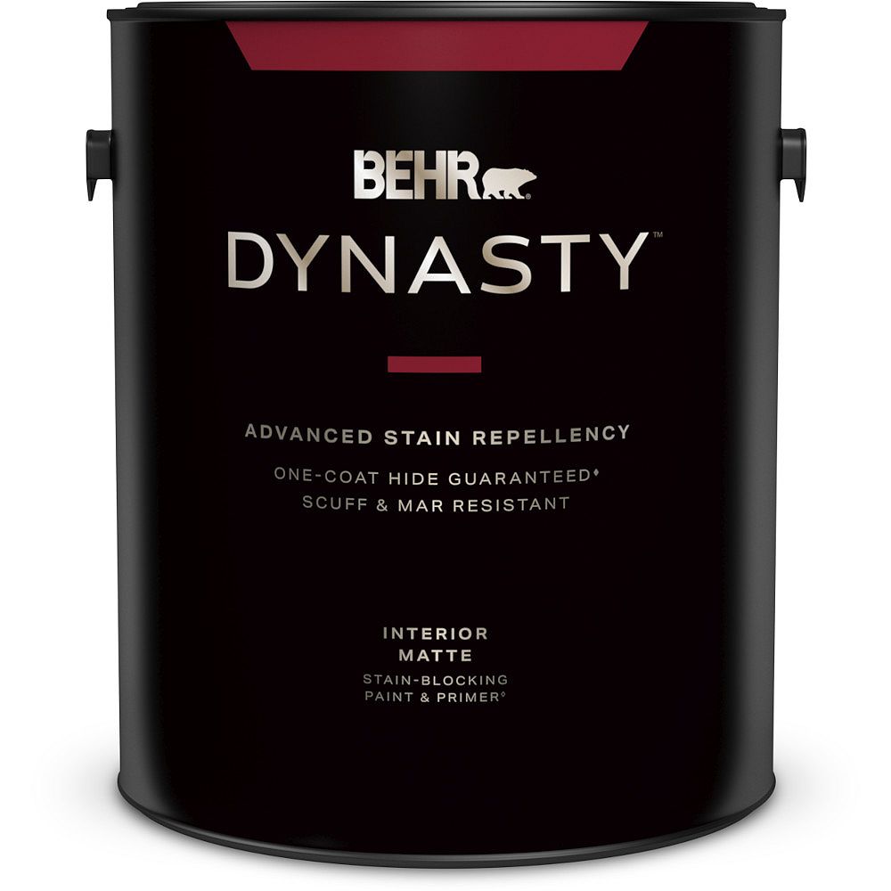 BEHR DYNASTY 3.79L (1 Gal.) Interior Matte Paint & Primer in Ultra Pure White