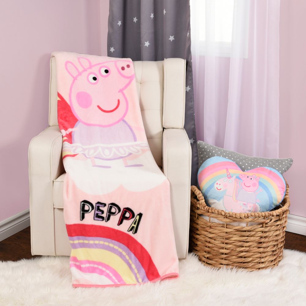 peppa pig blanket and pillow