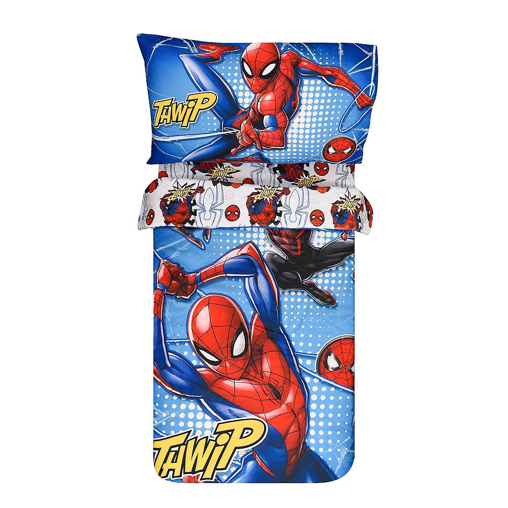 Nemcor Home Marvel Spiderman 3 Piece Toddler Bedding Set The Home Depot Canada