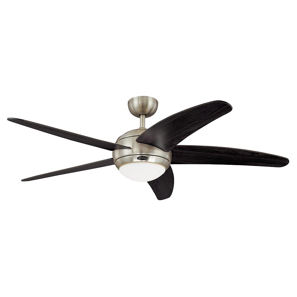 Westinghouse Bendan 52 In Indoor Ceiling Fan Satin Chrome Finish With Remote Control Inclu The Home Depot Canada