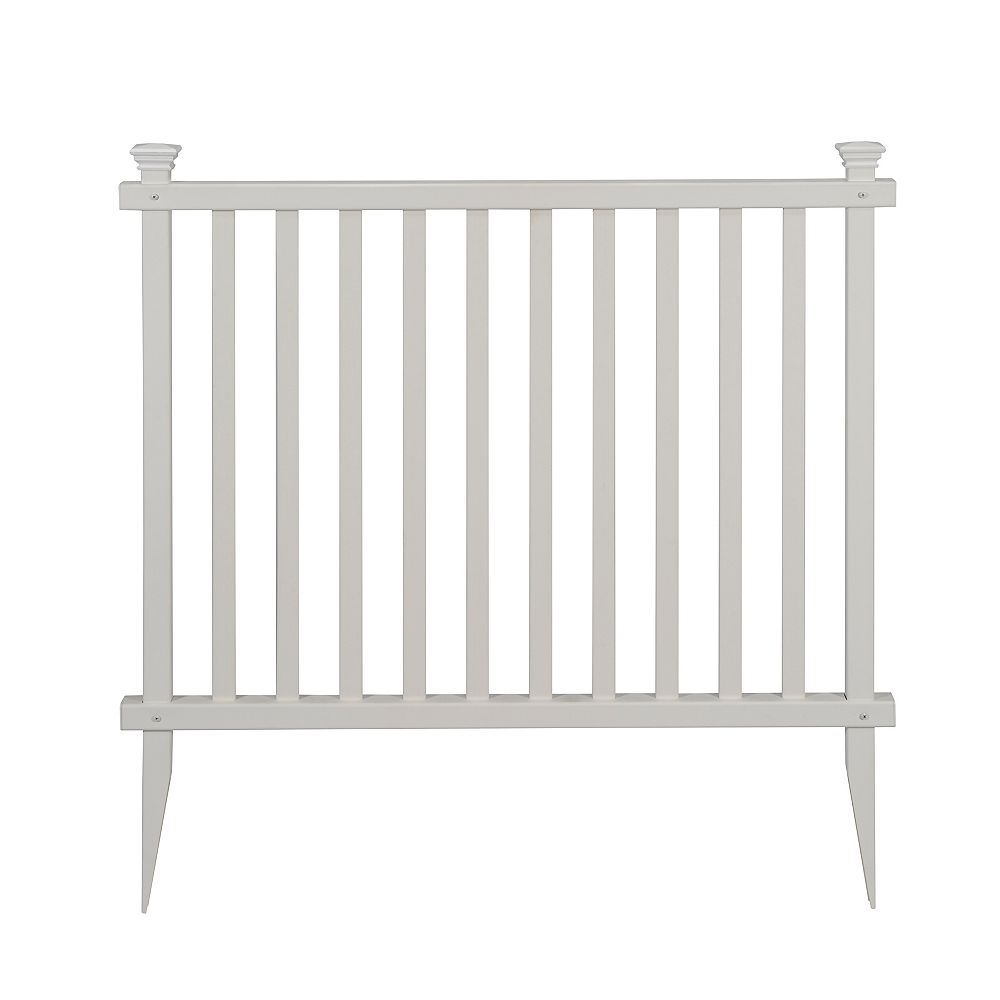 Zippity Outdoor Products 3 ft. H x 3.5 ft. W Baskenridge NoDig Vinyl