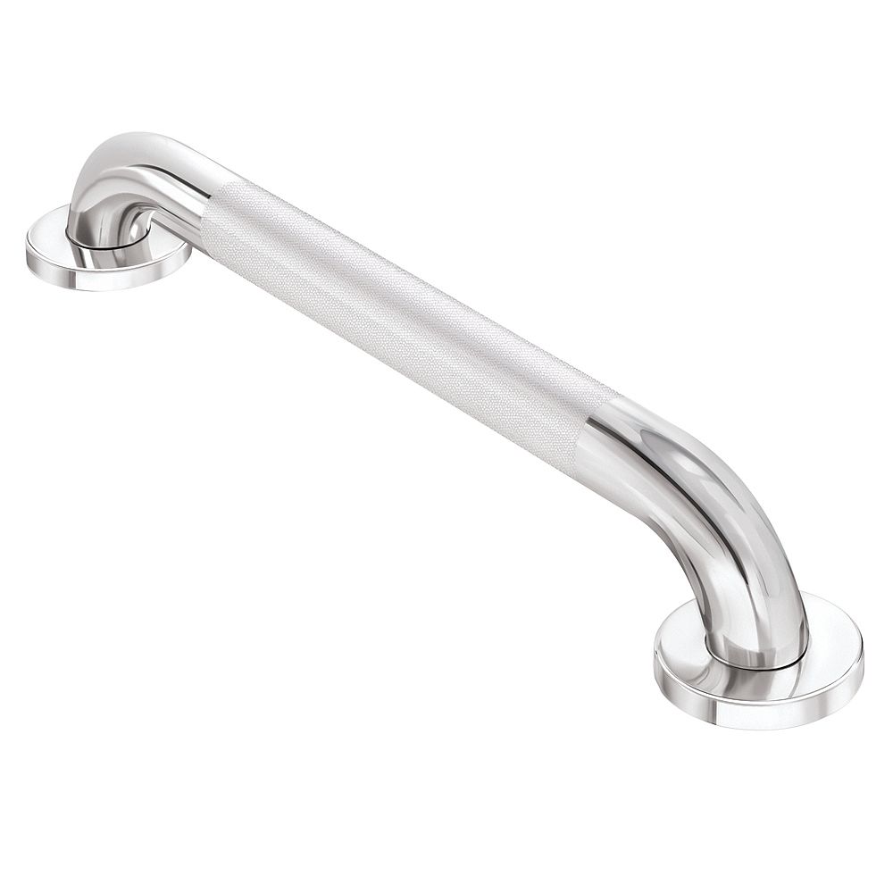 MOEN 36inch x 1.5inch Peened Grab Bar in Chrome The Home Depot Canada