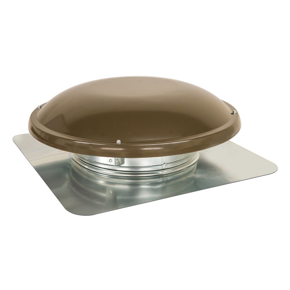 Master Flow 1000 CFM Weathered Wood Power Roof Mount Attic Fan The