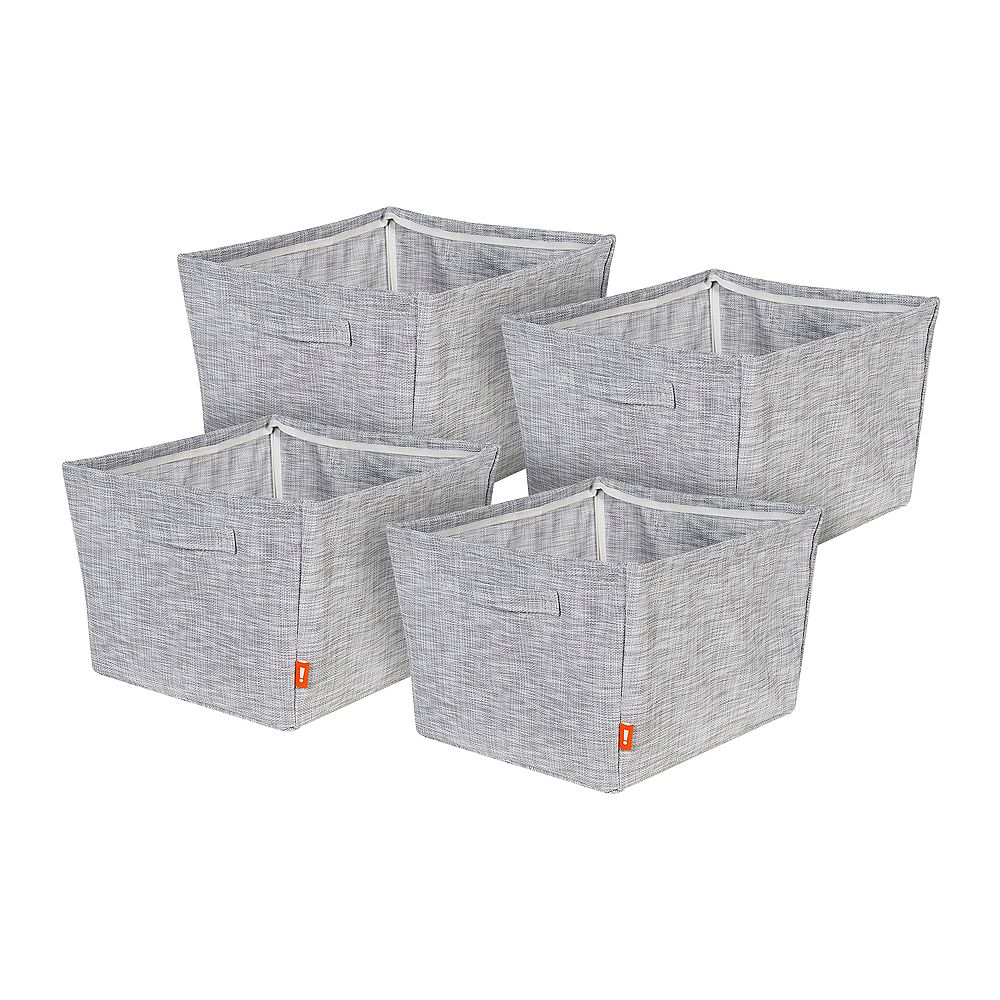 Neatfreak Set of 4 Large Woven Storage Bins The Home Depot Canada