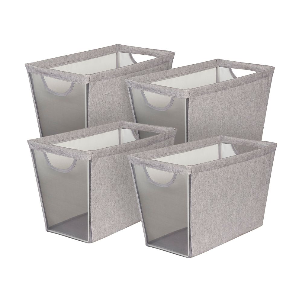 Neatfreak Set Of 4 Narrow Storage Bins With Mesh Front The Home Depot   P 1001631220 