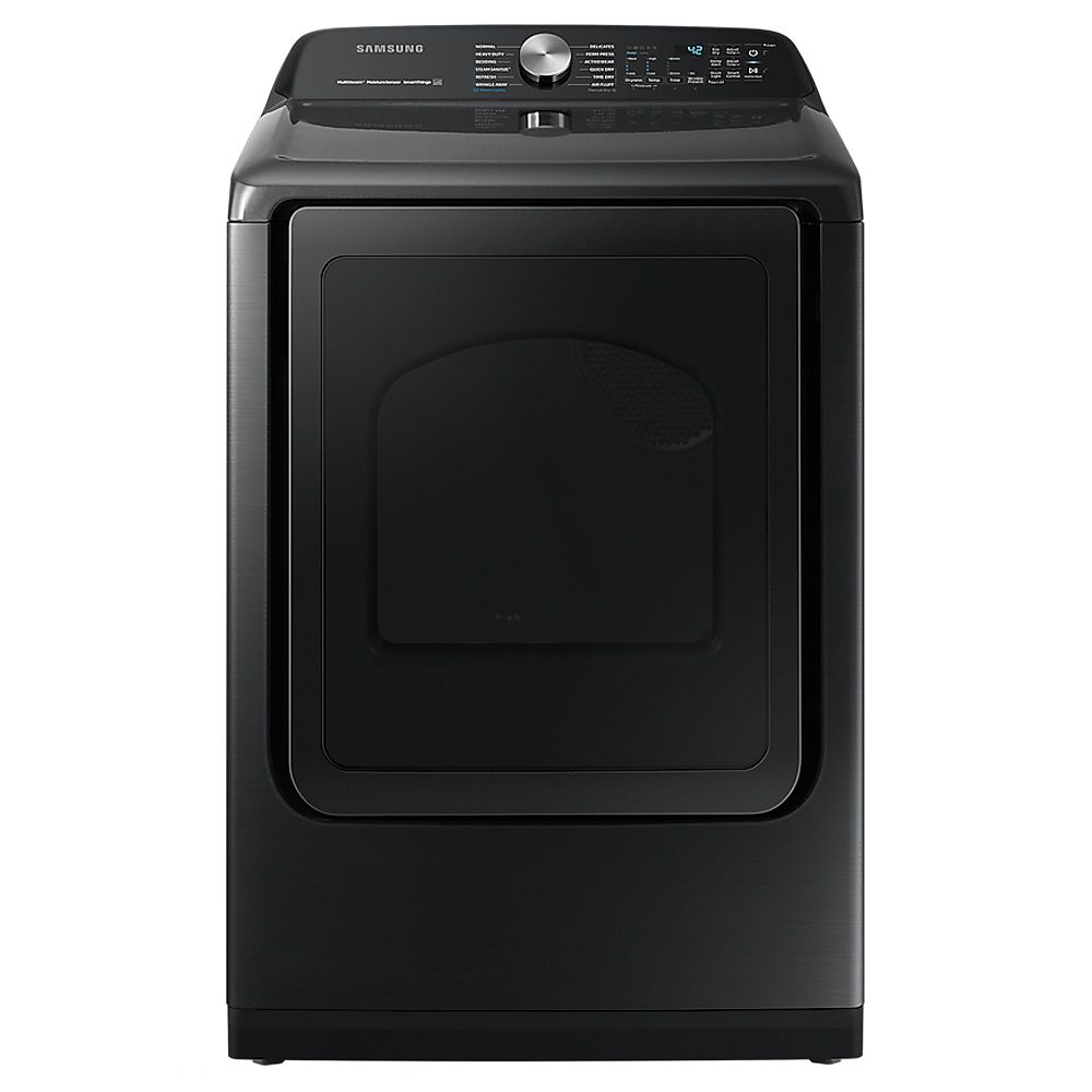 Samsung 7.4 Cu.Ft. Energy Star® Electric Dryer with Steam and WiFi in Black Stainless The