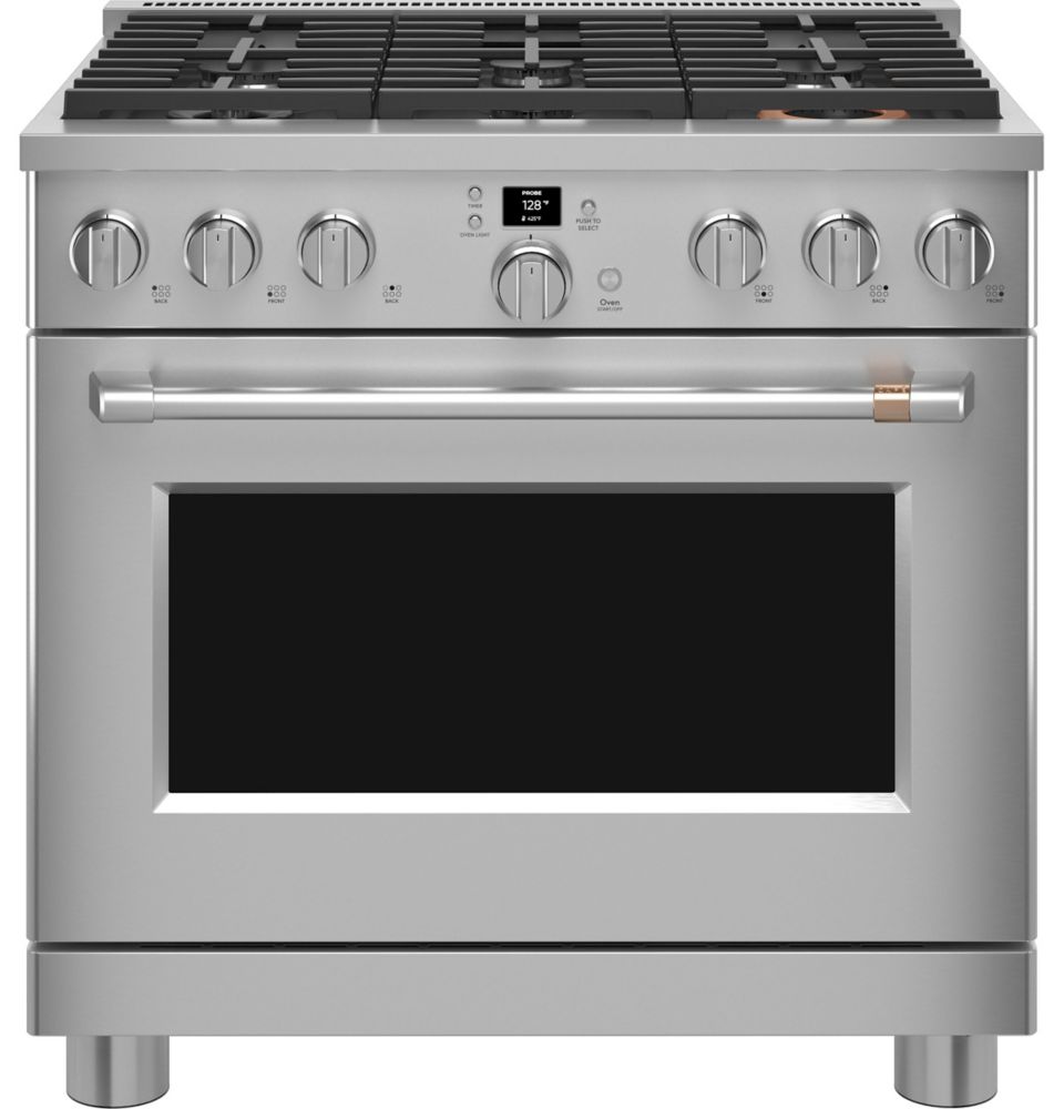 Caf 36 Inch Smart All Gas Commercial Style Range In Stainless Steel   P 1001631513 