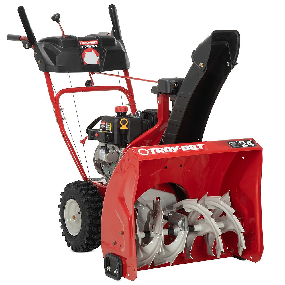 TroyBilt 24 inch 208cc 2Stage Gas Snow Blower with Electric Start