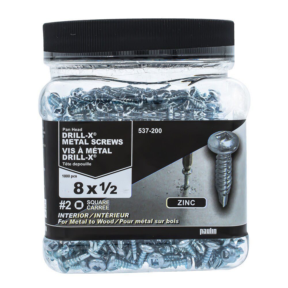 Paulin 8x1 2 Pan Sock Drill X Screw 1000 Pcs The Home Depot Canada