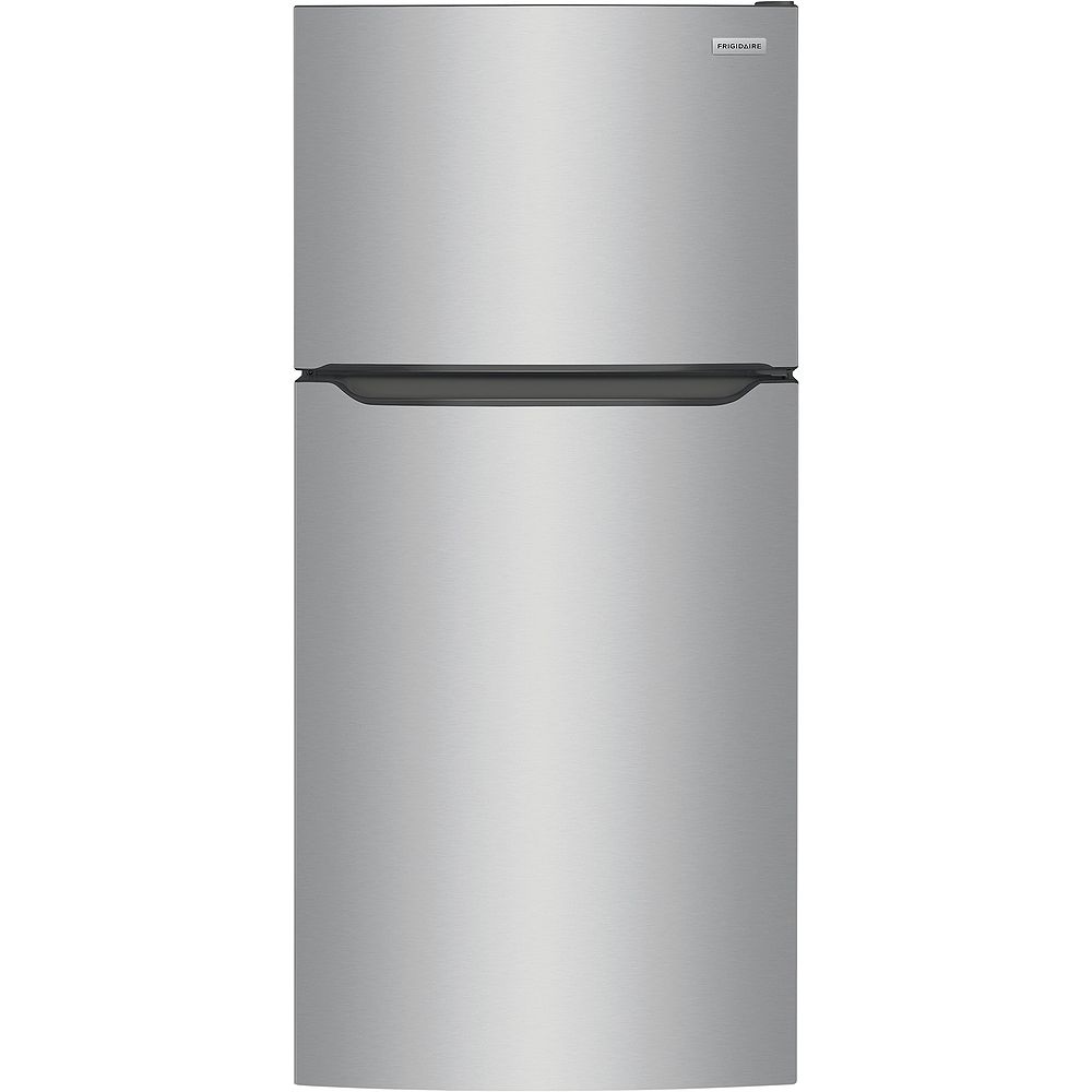 Frigidaire 30 Inch Wide 20 Cu Ft Top Freezer Refrigerator In Stainless Steel The Home Depot Canada