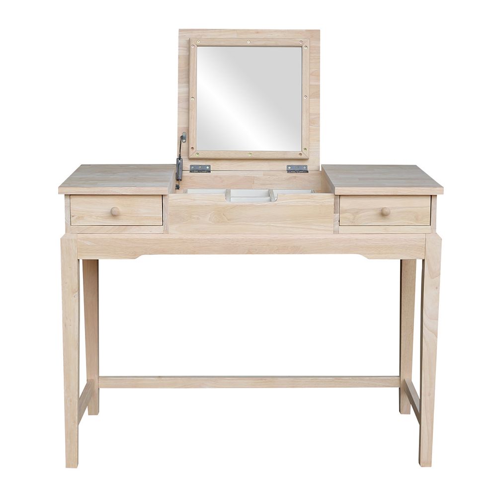 International Concepts Unfinished Vanity Table The Home Depot Canada