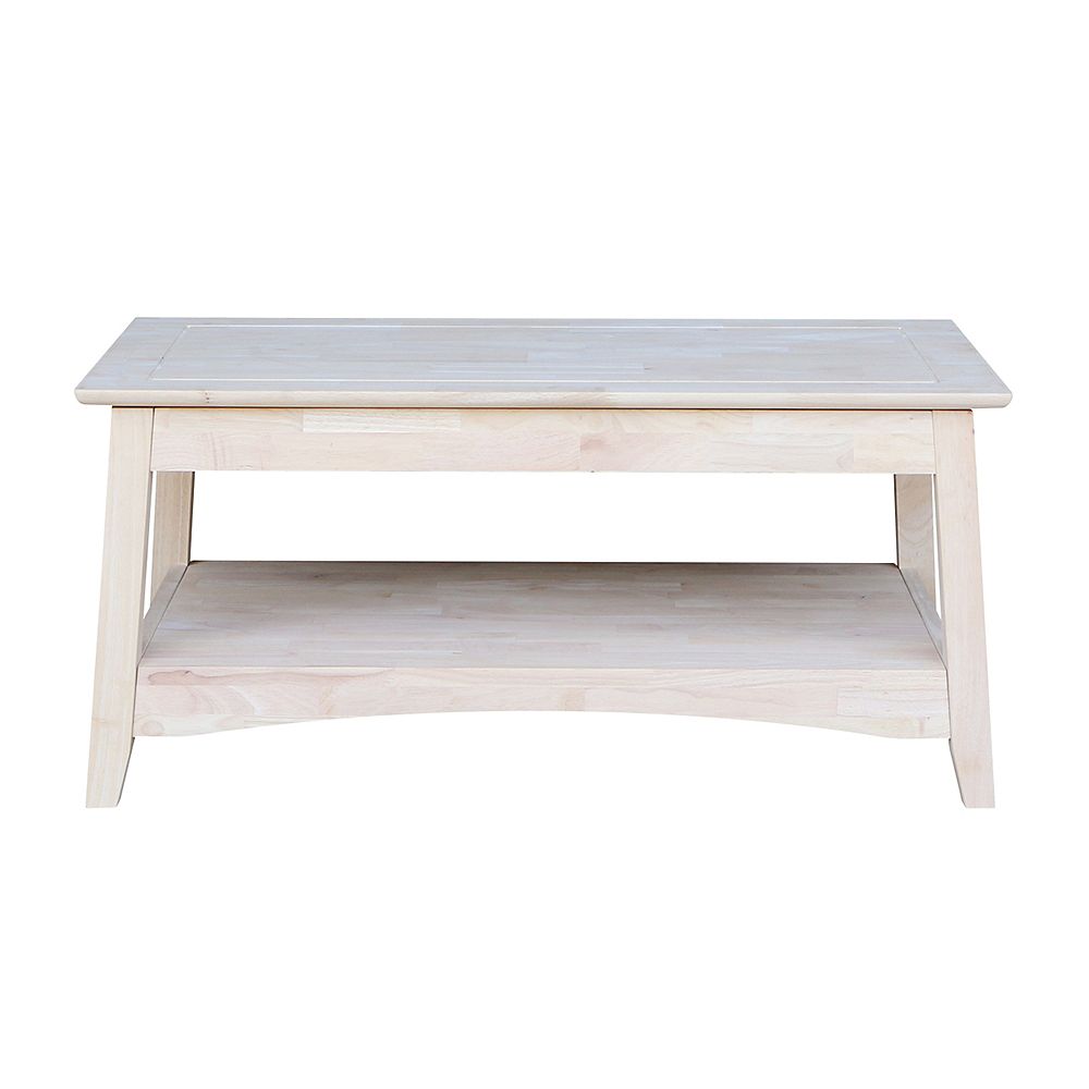 International Concepts Unfinished Bombay Tall Coffee Table With Lift Top The Home Depot Canada