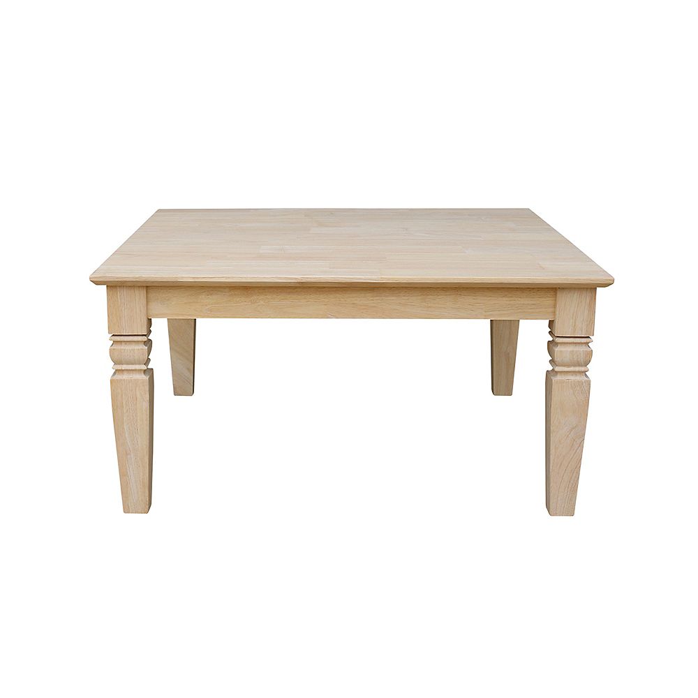 International Concepts Unfinished Java Square Coffee Table The Home Depot Canada