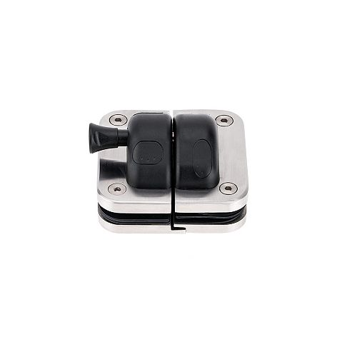 Richelieu 180° Glass-to-Glass Magnetic Safety Pool Gate Latch, Stainless Steel