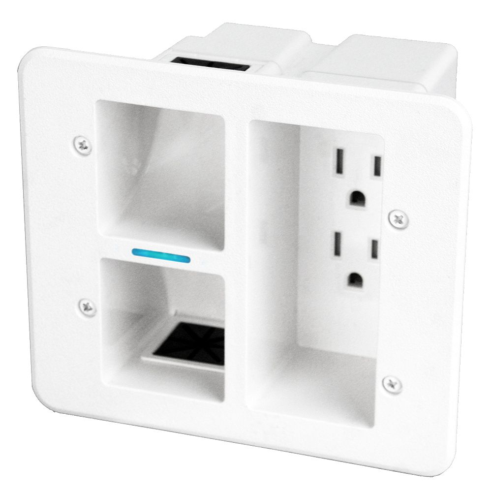 Epic Connect Flat Panel 2Outlet TV Surge Protected Power Outlet