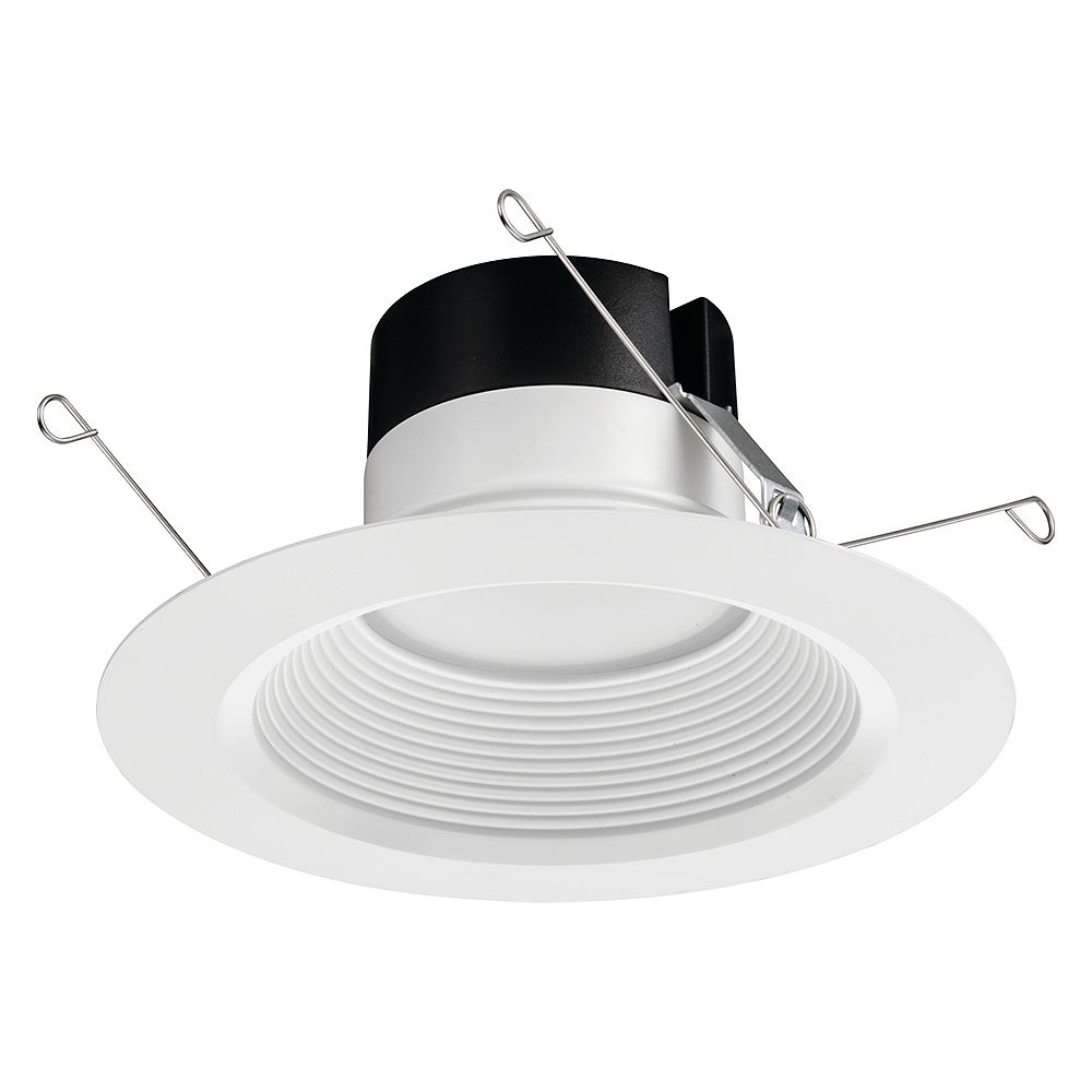 Juno 65BEMW 56 in White Integrated LED Recessed Baffle Trim, 2700K