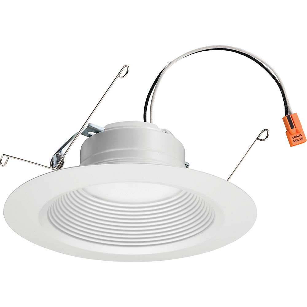 Lithonia Lighting E-series 5-6 In White Integrated Led Recessed Trim 