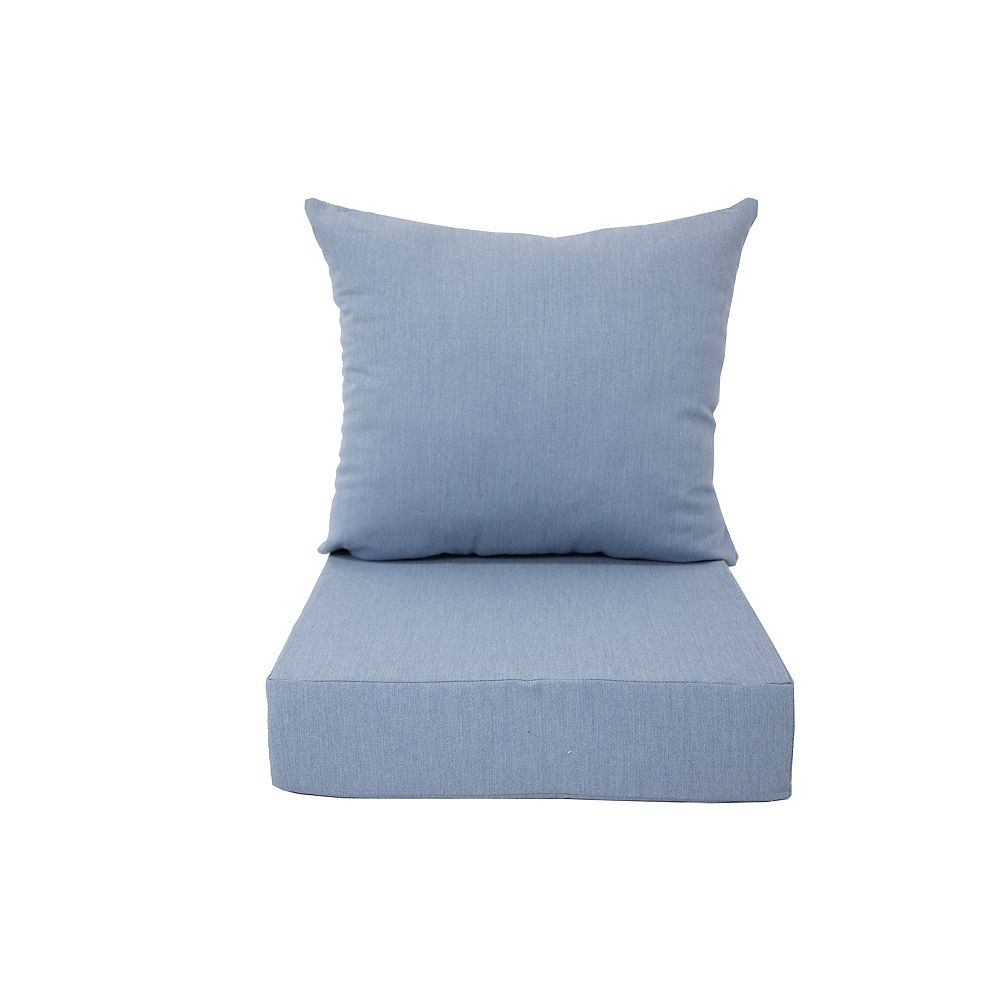 Bozanto Inc Deep Seating Cushion Blue The Home Depot Canada Bozanto Inc Deep Seating Cushion Blue, Outdoor Bench Seat Cushions Canada