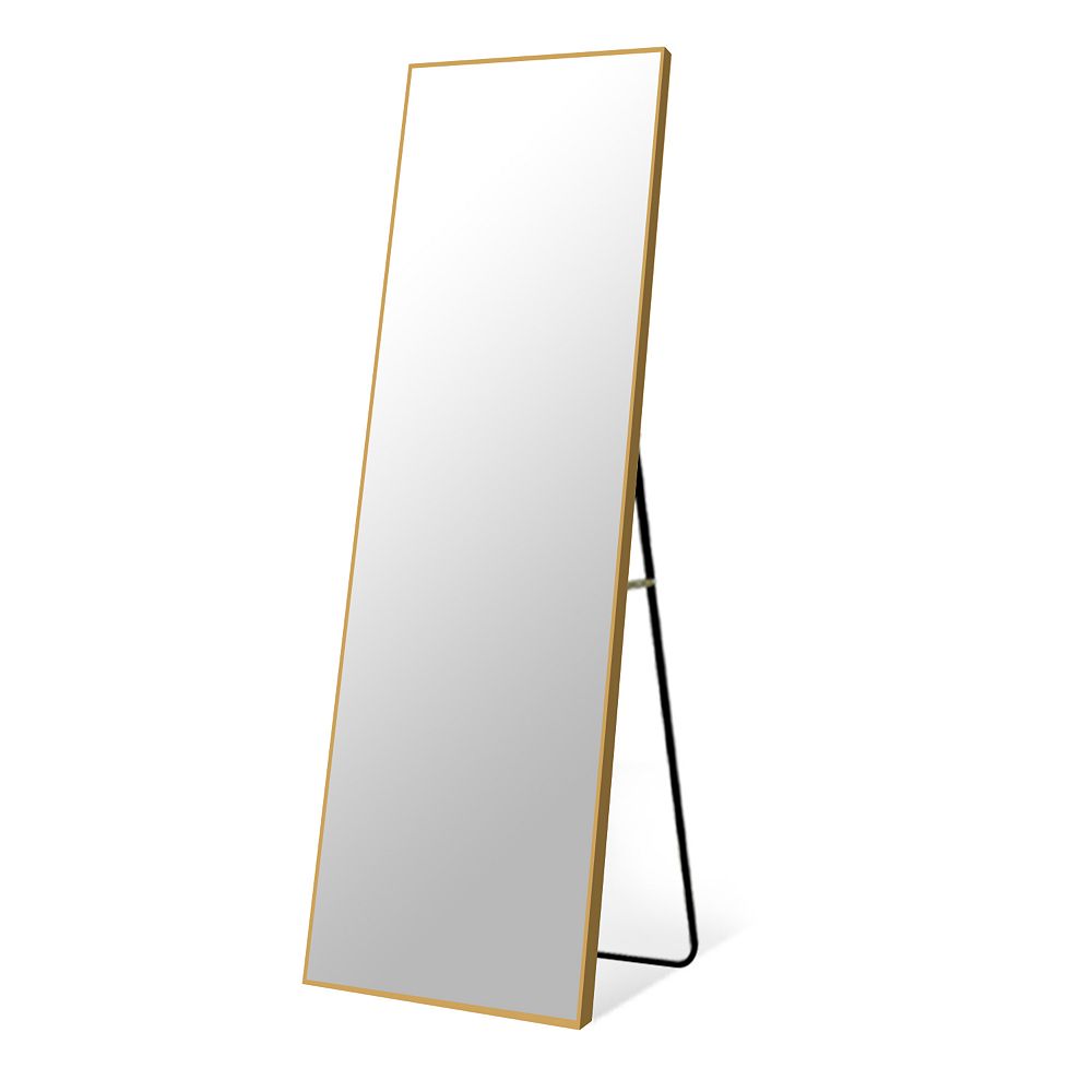 Modern Rectangle Metal Framed Gold, Oversized Full Length Mirror Canada