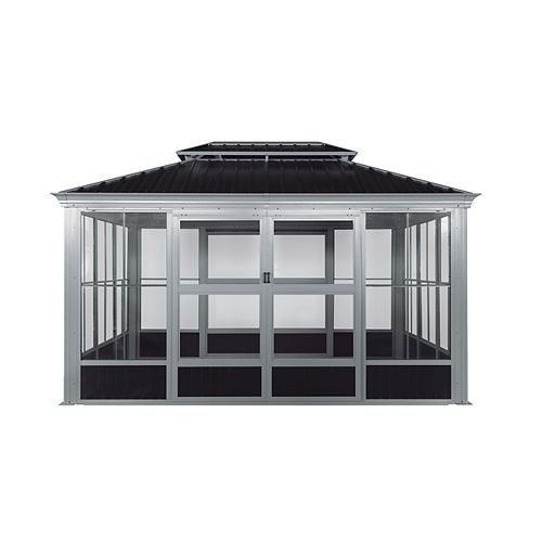 Bolata 10 ft. x 17 ft. Solarium in Grey