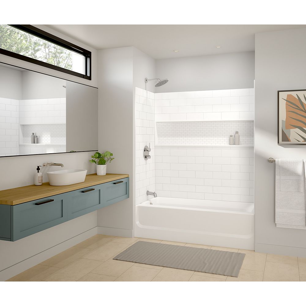 MAAX MAAX Vivid 60 x 30inch Rectangular Alcove Bathtub in White with