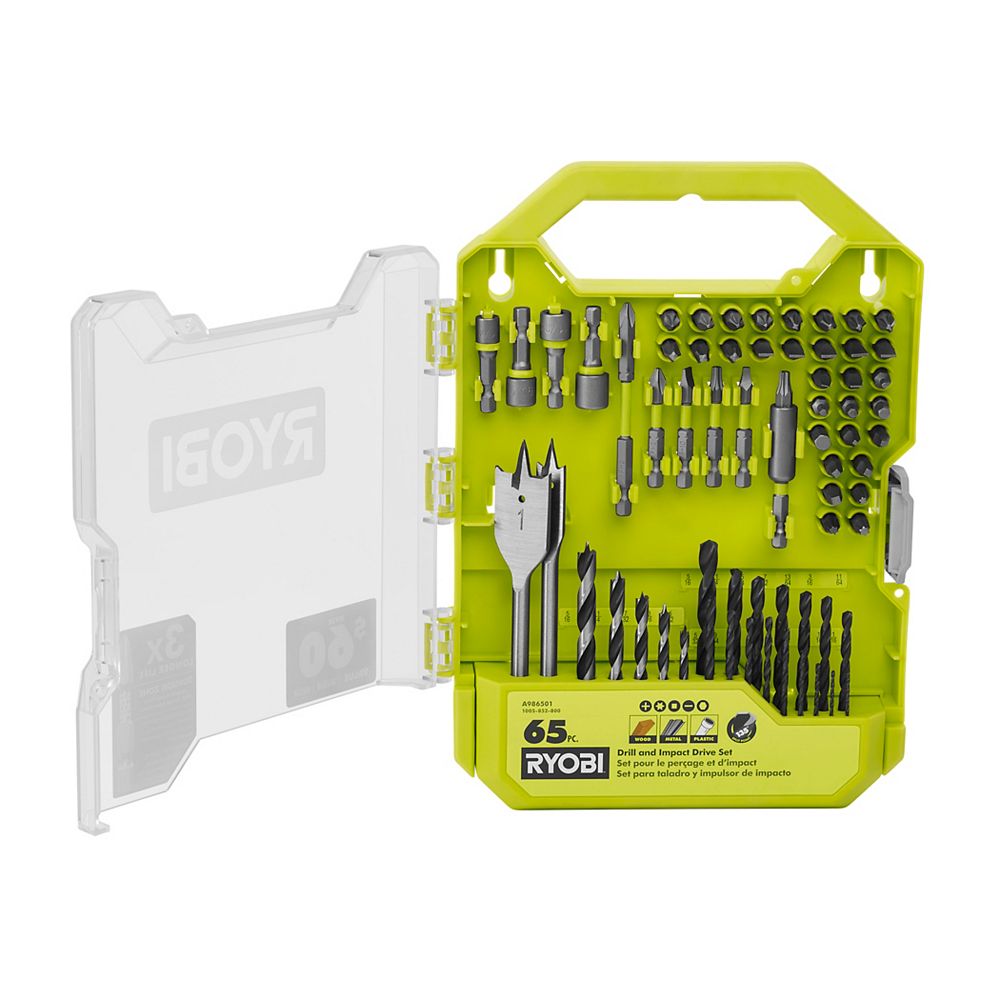 RYOBI Drill and Impact Drive Kit (65Piece) The Home Depot Canada