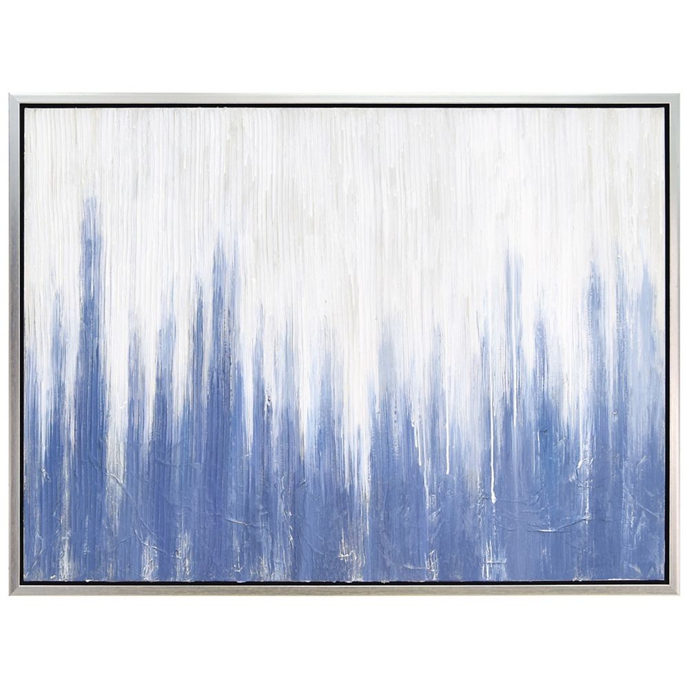 Empire Art Direct Rainy Winter Textured Metallic Hand Painted Wall Art