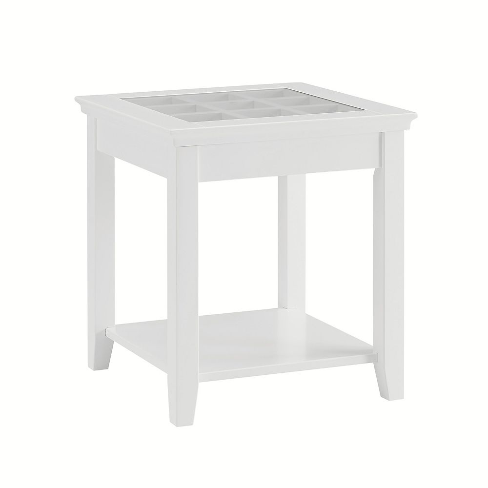 Linon Home Décor Products Largo End Table, White The Home Depot Canada