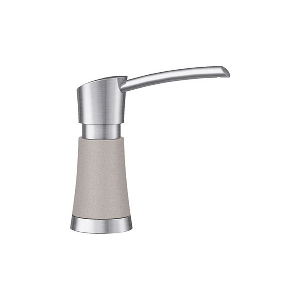 Blanco ARTONA Soap Dispenser, PVD Steel/Concrete Gray, (370 ml) 12.5 fl