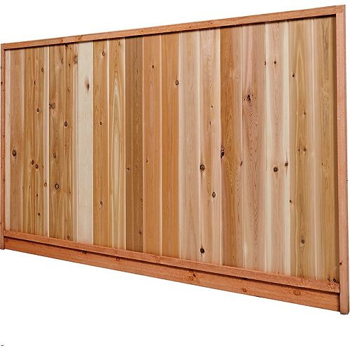 6x8 Premium Sugi Cedar Heavy-Duty Solid Fence Panel