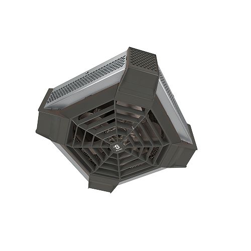 Stainless steel Spider ceiling fan heater