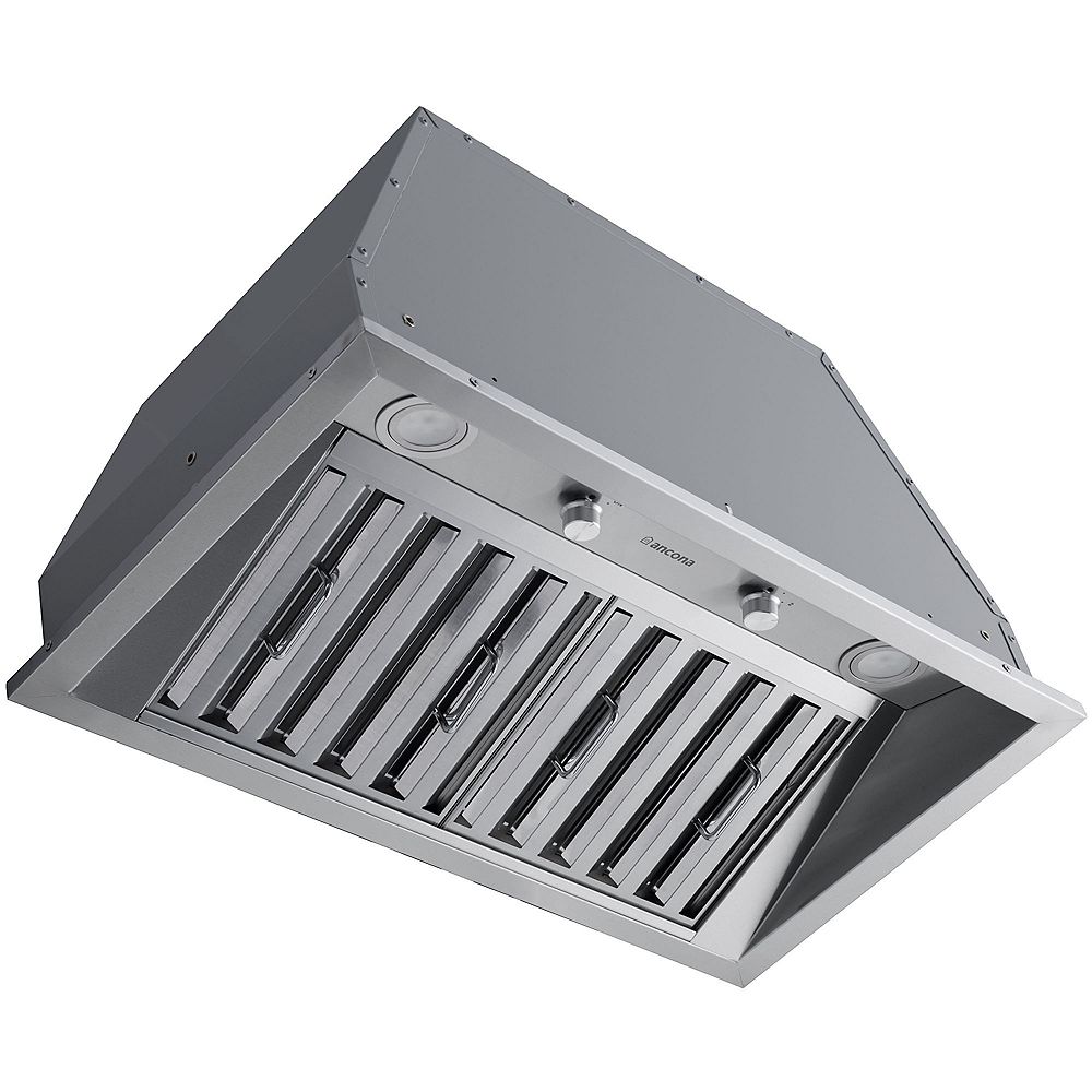 Ancona 28in. 600 CFM Ducted Insert Range Hood in Stainless Steel The Home Depot Canada