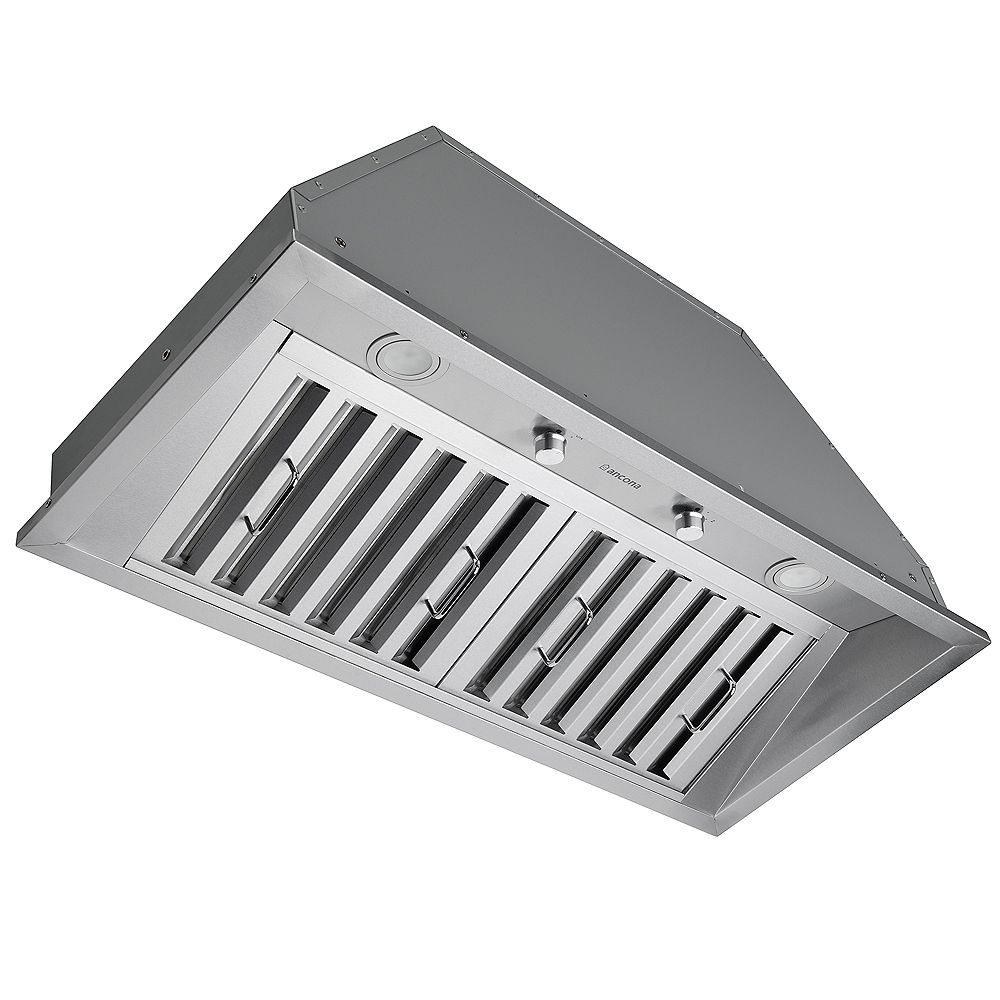 Ancona 34in. 600 CFM Ducted Insert Range Hood in Stainless Steel