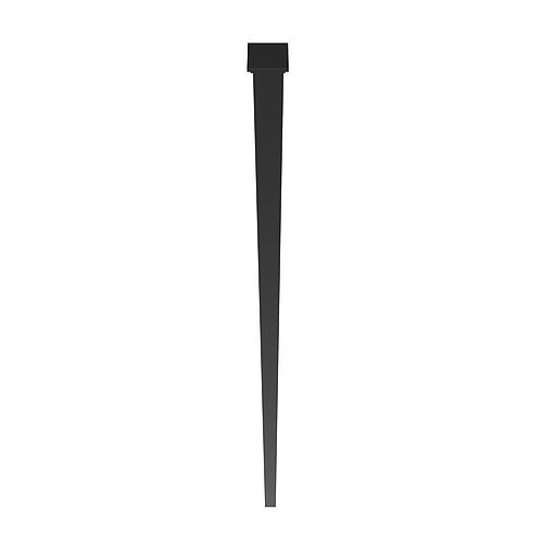 96X2X2''  Universal Steel Post - Matte Black